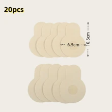 5 pares de cinta adhesiva desechable para levantar el busto, cubiertas para pezones antidescolgamiento de tela no tejida con efecto push-up para mujeres con busto grande y talla grande, sexy, antirreflejo y antiembarazo