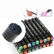 Book Kit + Double Tip Pens 24/36/48/60/80/120 Colors - Blue Bobbie+36colors - View 5