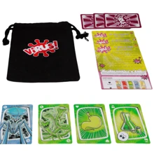 Virus 1 / Virus 2 El juego de mesa talla grande popular, con barajas de cartas y paquetes de cartas diseñados de forma única, juguetes de mesa, disponibles en inglés, francés y español, adecuados para juego familiar, mejor adaptado para equipos de 2 a 8 jugadores y la combinación de juguetes de cartas talla grande asequible que se puede regalar en Navidad, Día de la Independencia