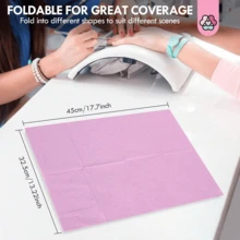 [Disposable Nail Art Mats] 50/125pcs 3-Layer Foldable Disposable Nail Art Table Mats Cleaning Mat, Tattoo Desk Cover, Nail Art Supplies - Multicolor - View 3