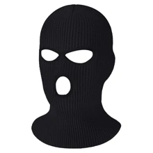 Pasamontañas para esquí que cubre toda la cara, Pasamontañas exterior de punto para el invierno, cuello para deportes, ciclismo y Halloween