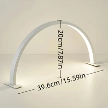 1 pezzo Lampada da unghie a semi-luna da scrivania, Luce LED per unghie, Alimentata con USB e interruttore a pulsante, Lampada per manicure, estensione ciglie, tatuaggio sopracciglia e cura della pelle
