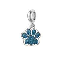 1 pieza Dije de pata de perro con encanto de verano, accesorio para hacer manualmente pulseras, collares y joyería, adecuado para la fabricación de joyas de playa y vacaciones de verano, perfecto para uso diario y como regalo, pulsera hecha a mano, regalo de joyería DIY