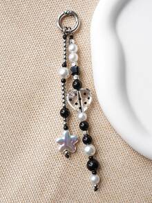 独特的手工釉花星形和心形装饰品简约手机挂件和吊坠背包装饰 - 彩色 - 查看 14