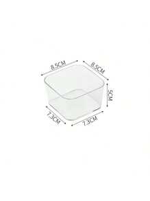 1/4pcs Simple Transparent Drawer Storage Boxes, Small Items Organizer Stackable Boxes For Women Storage Organizer Travel Essentials Back To School