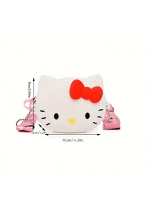 Sanrio 1 Stück offizieller Sanrio Hello Kitty süße Umhängetasche, Schulmaterial, Rückkehr zur Schule