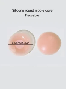 12pcs Reusable Nipple Stickers, Exquisite Packaging, Invisible Self-Adhesive Breast Enhancement Nipple Stickers, Women's Underwear Accessories - Multicolor - View 5