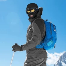 Pasamontañas para esquí que cubre toda la cara, Pasamontañas exterior de punto para el invierno, cuello para deportes, ciclismo y Halloween