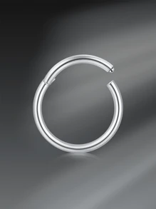 CIZME Piercing de nariz de argola de aço inoxidável 16G-20G, piercing de cartilagem, argola de nariz, joia para mulheres e homens, argolas de nariz prateadas, douradas e pretas de 6 mm, 8 mm e 10 mm, argola de segmento articulada Y2K, piercing de argola de septo, argola de cartilagem, argola de aço inoxidável para hélix tragus, lábio, septo, brinco de argola