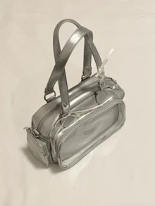 日系原宿风Ltabag大容量可爱保龄球包徽章元素女学生多功能手提包斜挎包背包