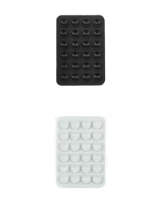 1 ventosa de silicona en la parte posterior de la carcasa del teléfono 24 orificios para el soporte de ventosa del teléfono móvil Ventosa de pared Ventosa para teléfono Estuche para teléfono con ventosa Estuche para tarjetas Estuche para tarjetas de regalo Monedero Porta tarjetas de visita Porta tarjetas de crédito Mujeres Para mujeres Para hombres