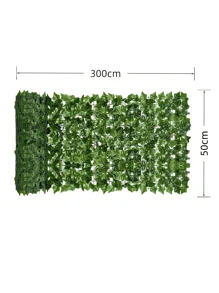 Nejlue Artificial Flowers/Plants1111 Home & Living 1 pièce, 50 * 300 cm Clôture de confidentialité en lierre artificiel - Écran de haie en plastique faux avec feuilles et vignes. Panneaux de confidentialité en verdure artificielle, résistants aux UV pour la maison, le jardin, le balcon, le mur, le patio, le jardin, les fêtes d'anniversaire, de Noël, l'intérieur et l'extérieur.