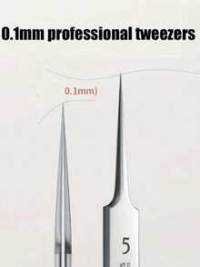 1/2/3 Stück/1 Set ultrafeine Nr. 5 Pinzetten, Reinigungswerkzeug, Mitesser/Pickel Entfernungspinzetten, fein spitz zulaufende Präzisions-Mitesserextraktoren, Edelstahl Pinzetten mit feiner spitzer Spitze für Akne, Pickel, Mitesser, professionelles Werkzeug zur Gesichtsreinigung