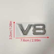 A Unique Golden Car Emblem, Letter Modified Car Emblem, Beautiful And Practical Trunk Badge - Leaf Plate Emblem - Side Plate Sticker,Car Design With V6 Engine Badge In 3D Golden, Combined With Golden Emblem On The Rear Trunk, Mudguard Stickers, Body Decals, And Car Accessories. - Multicolor - View 3