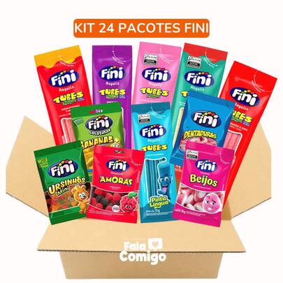 Kit 24 Finis Sortidos 15g cada Lembrancinhas Festa Criança