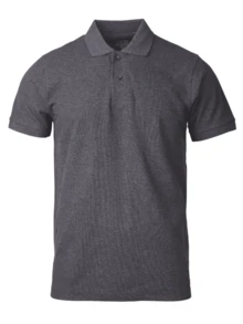 2 Pack Men's Polo Shirt Cotton S-3XL Regular Big & Tall Half Button Front Short Sleeve Polo Shirt Plain Stylish Breathable Sports Workout Top, Classic Casual Top For Golf Outdoor Sports, Summer Outfits Menswear For Daily Streetwear - 深灰色 - 查看 2