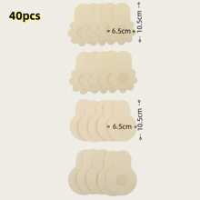 5 pares de cinta adhesiva desechable para levantar el busto, cubiertas para pezones antidescolgamiento de tela no tejida con efecto push-up para mujeres con busto grande y talla grande, sexy, antirreflejo y antiembarazo