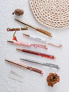 1/2/5/10/20 chiếc Bút bi lấp lánh hình cát lún có in logo/văn bản tùy chỉnh, Mực gốc dầu, Bút thời trang sang trọng, Thích hợp làm quà tặng đám cưới, Quà tặng trở lại trường, Sử dụng hàng ngày cho văn phòng/học sinh/giáo viên, Quà tặng hoàn hảo cho bạn bè, gia đình, đồng nghiệp - Nhiều màu - Xem 12