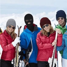 Pasamontañas para esquí que cubre toda la cara, Pasamontañas exterior de punto para el invierno, cuello para deportes, ciclismo y Halloween