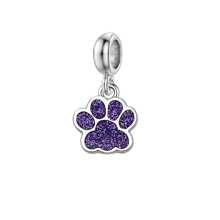1 pieza Dije de pata de perro con encanto de verano, accesorio para hacer manualmente pulseras, collares y joyería, adecuado para la fabricación de joyas de playa y vacaciones de verano, perfecto para uso diario y como regalo, pulsera hecha a mano, regalo de joyería DIY