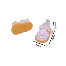 20厘米棉质娃娃鞋，包括公主鞋、皮鞋、洛丽塔鞋和派对鞋——款式多样、时尚潮流、极富创意，是完美的派对礼物。 - 彩色 - 查看 6