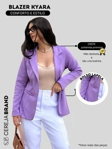 Women Coats - Lila Púrpura - Ver 3