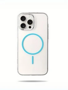 CteGlodrix New Minimalist Transparent Ultra-Thin Shockproof Phone Case, Suitable For IPhone 16/15/14/13/12/11 Pro Max Plus, Magnetic Protective Cover, Waterproof And Scratch-Resistant - Baby Blue - View 2