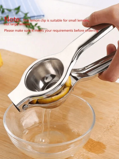 1pc Stainless Steel Manual Juicer - Hand Press Lemon Squeezer, Orange Juice Extractor, Household Fruit Juicing Tool