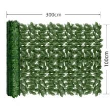 Nejlue Artificial Flowers/Plants1111 Home & Living 1片人造常春藤隐私围栏屏风 - 塑料仿篱笆叶藤隐私屏风板，抗紫外线，适用于家居花园阳台墙壁露台庭院婚礼后院丛林主题派对生日门廊圣诞节礼物，春夏装饰 - 綠色 - 查看 7