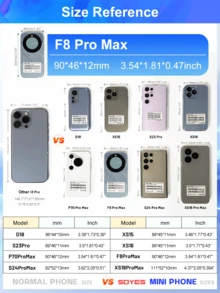 SOYES F8 Pro Max Mini Small Size Smartphone 3.0 Inches Android 8.1 2000mAh Dual SIM Standby Play Store 3G Mini Phone - Purple - View 5