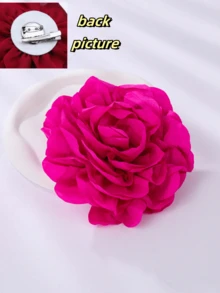 Elegant Handcrafted Floral Brooch Pin - Versatile Fashion Accessory For Women, Perfect For Weddings & Parties - 16cm/6.3inch - View 5