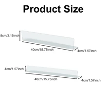 6pcs Under Couch Blockers - Adjustable Pet Toy Blocker, Furniture Gap Stopper For Toys And Debris, Cuttable Design For Clear & Stop Things Going Under Sofa, Bed, And Shelves, Gap Cover Blocks | Durable Plastic