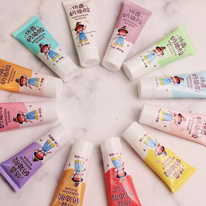 3/6/12支装 50毫升 可爱造型 适合亲子活动、万圣节DIY手工、手机壳、发夹、镜子、手工工艺品 仿真奶油胶