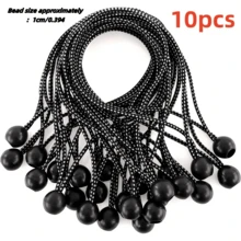 10/20 件套弹力绳球套装，防护乳胶固定绳，多用途弹力绳套装带球，易于组装，适用于防水面料、帐篷、货物和户外使用