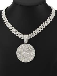 1pc Metallic Scale Pattern Pendant, Hip Hop Street Style Necklace Jewelry, Dance Accessories Gift - Libra Pendant Necklace - View 18