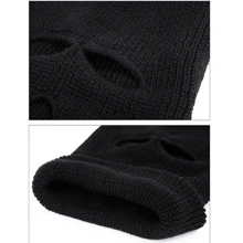 Pasamontañas para esquí que cubre toda la cara, Pasamontañas exterior de punto para el invierno, cuello para deportes, ciclismo y Halloween