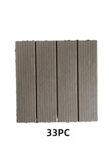 1/11/22/33/44/20/50pcs, 30*30*2cm Per Piece, Outdoor Flooring, Approximately 11 Pieces Required Per 1 Square Meter, Waterproof & Anti-Corrosion Plastic Wood Patio, Balcony, Yard, Garden Renovation DIY Flooring, Suitable For Garden, Balcony, Living Room, Kitchen, Moisture-Proof, Anti-Corrosion