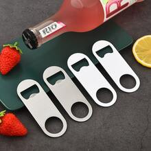 1/2pcs Stainless Steel Bottle Opener, Beer Bottle Opener, Creative Household Soda Beverage Opener - Multicolor - View 2
