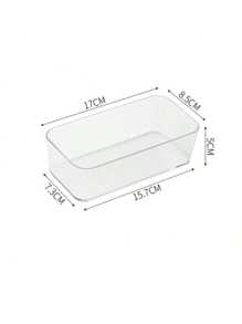 1/4pcs Simple Transparent Drawer Storage Boxes, Small Items Organizer Stackable Boxes For Women Storage Organizer Travel Essentials Back To School