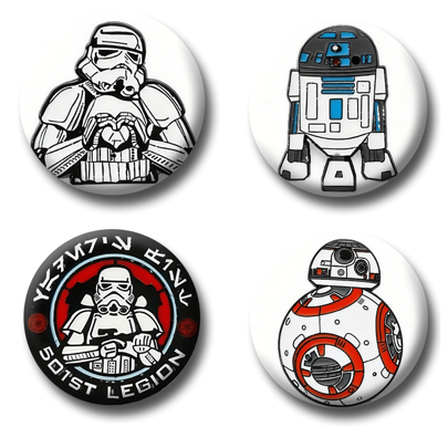 1pc 4.4cm/1.73inch Pattern Safety Pin Badge, Button Badge, Brooch Badge, Suitable For Attaching On Clothing, Bags, Backpacks, Ideal Novelty Gift For Loved Ones And Friends