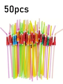 10-500 piezas Pajitas de plástico negras flexibles, pajitas de fiesta onduladas, pajitas de plástico para beber, agitadores de café y cócteles, accesorios para bebidas, para batidos, smoothies, boba, té de burbujas, café con hielo, perfectas para casa, camping, picnic, fiestas, suministros para fiestas, uso doméstico, útiles escolares, vuelta al cole