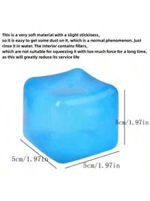 1/2/4/6PCS Stress Cube Balls - Slow Rising Dough Stress Balls Soft Restless Toys For Anxiety Relief, Pull And Stretch Sensory Ice Cube Stress Ball Toys For ADD/ADHD
