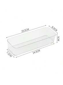 1/4pcs Simple Transparent Drawer Storage Boxes, Small Items Organizer Stackable Boxes For Women Storage Organizer Travel Essentials Back To School