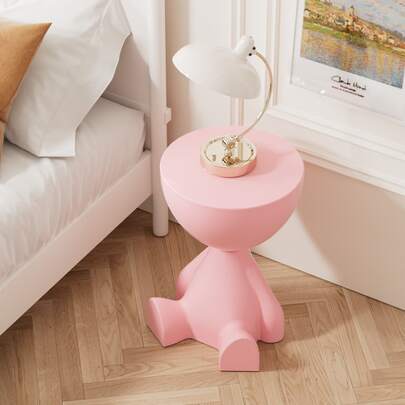 Table d'appoint moderne - Table basse ronde et table de chevet 2 en 1, support pour plantes à montage facile - Table d'appoint pour salon, chambre, balcon et bureau - Accessoire de maison peu encombrant pour les petits appartements