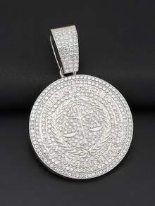 1pc Metallic Scale Pattern Pendant, Hip Hop Street Style Necklace Jewelry, Dance Accessories Gift - Libra Pendant Necklace - View 5