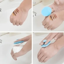 1 pieza Cepillo facial de silicona suave, cepillo limpiador facial, cepillo exfoliante - Limpieza profunda de poros, almohadilla facial lavable, cuidado de la piel de verano, limpieza de maquillaje