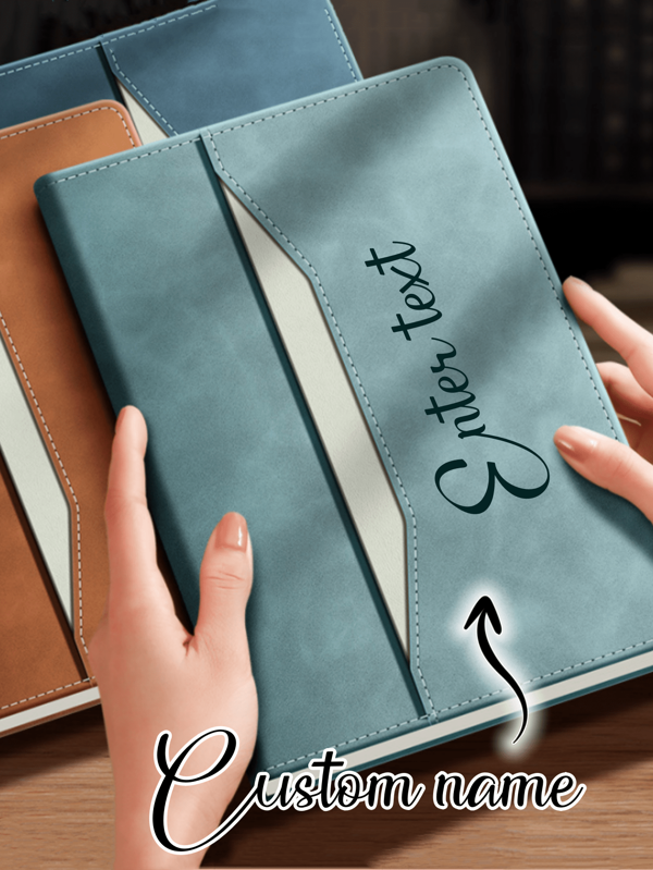 Individuelles A5-Notizbuch aus Kunstleder – personalisiertes Zeitmanagement-Tagebuch, ideales Geschenk für Freunde und Kollegen, perfekt für Schulabschlüsse, Aufzeichnungen, Schulbedarf, Schulanfang