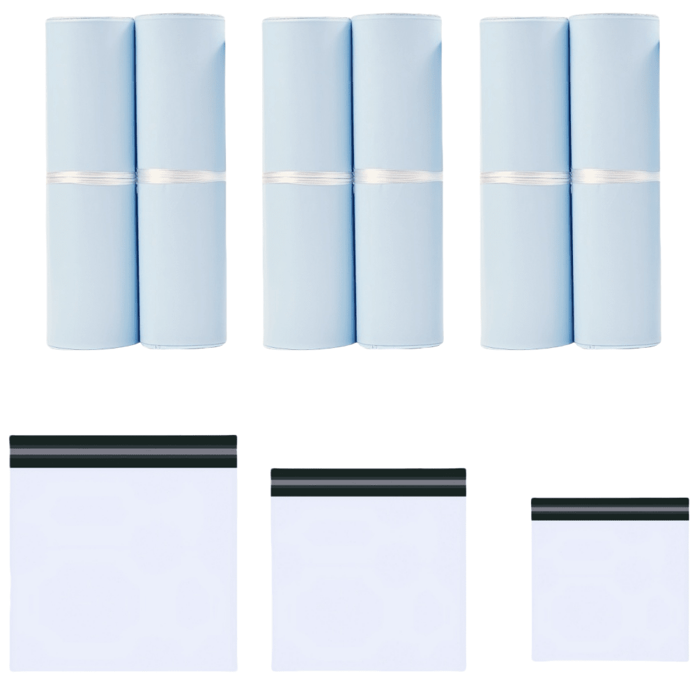 100pcs/Set Square Reinforced Mailer Bags, 20cm X 20cm, 24cm X 24cm, 30cm X 30cm, White, Simple Multi-Purpose Bags Suitable For School, Office, Shipping, Mailing, Party Gifts, Graduation, Wedding Packaging