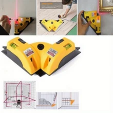 90° Laser Level, Construction Laser Level, Laser Horizontal Line Scale, Precision Laser Level With Graduated Scale, Versatile Laser Horizontal Line Tool, Made Of Polyester Material, Requiring 3 AA Batteries (Not Included), For Accurate Onsite Marking, Suitable For Building Decoration, Woodworking Installation, Home DIY, Mechanical & Electrical Equipment Installation, Surveying And Measurement Scenarios