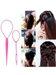 7 件方形透明卡通儿童发刷套装、光滑刷、家用刷、头皮按摩刷、泡沫球塑料刷、尾梳、三排梳、双面梳设计、刷子、眉笔、化妆刷套装、扎发刷套装、发型设计、头发用品、梳子、发饰、发型设计套装、美发工具套装、发型设计套装 - 粉色 - 查看 6